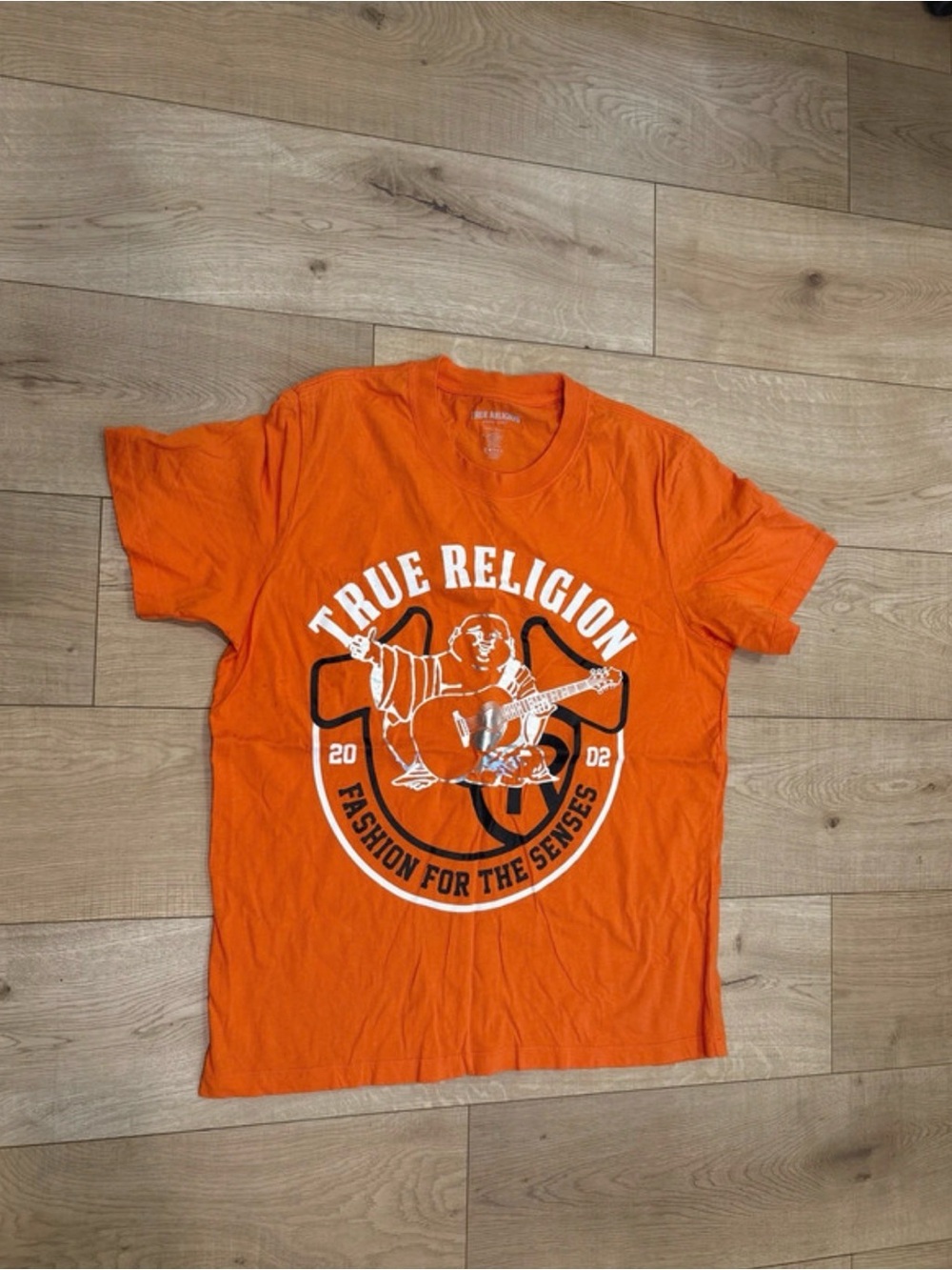 True Religion Orange Logo Graphic Tee